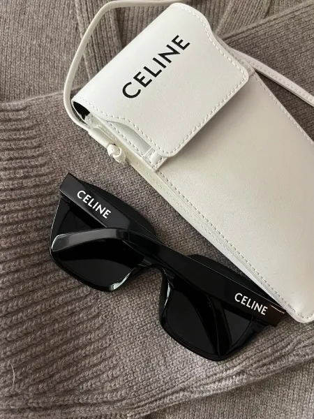 圖片 CELINE MONOCHROMS 01 方形墨鏡 附限量 CELINE奶油小包 或 咖啡色手包