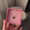 圖片 Swarovski 小款黑天鵝玫瑰金項鍊