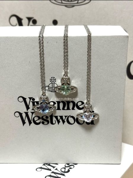 圖片 Vivienne Westwood Ariella Necklace 愛心鑽項鍊 (限定綠鑽)
