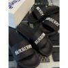 圖片 Burberry 經典 黑白 字母logo設計 黑色 男生拖鞋