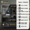 圖片 【創作者電競神機】i5-14400F + RTX 3050，MAVOLY 3070 炫彩玻璃，創作者情境首選