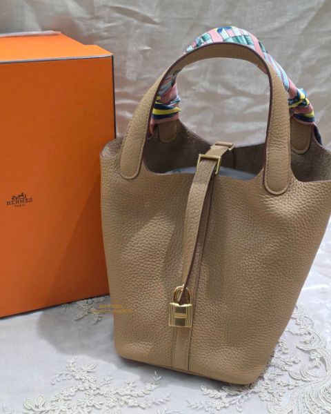 圖片 Hermès Picotin 18 餅乾色 (Biscuite 4B) 🥨✨