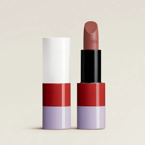 圖片 Hermès 愛馬仕彩妝 Rouge霧面唇膏 3.5g #28 夕陽棕 Brun Sunset - 2026春夏限量/專櫃緞帶包裝