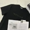 圖片 MONCLER 印花棉質黑色立體字母 T-Shirt