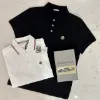 圖片 MONCLER 珠地棉黑色Polo衫
