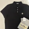 圖片 MONCLER 珠地棉黑色Polo衫