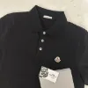 圖片 MONCLER 珠地棉黑色Polo衫