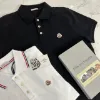 圖片 MONCLER 珠地棉黑色Polo衫