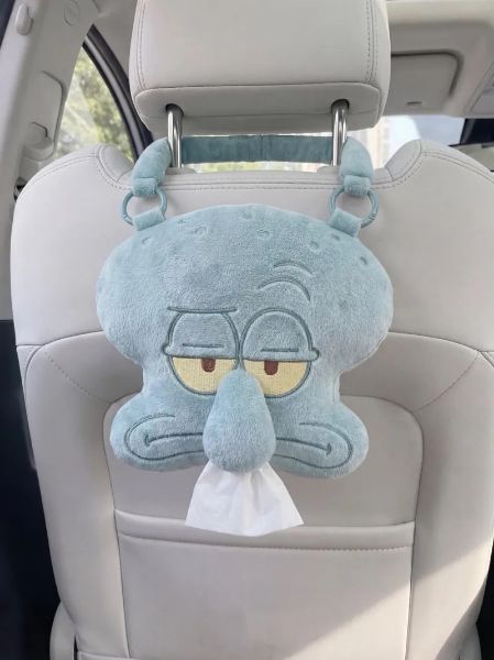 圖片 爆款新上市🔥厭世章魚哥 毛絨車用 翻玩 紙巾套