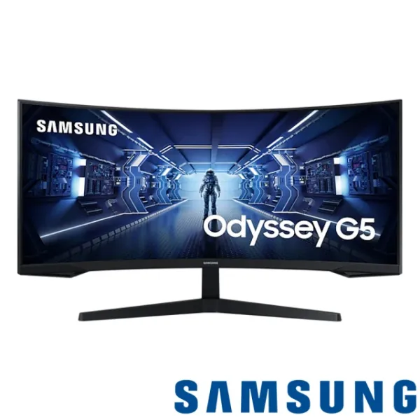 圖片 SAMSUNG 三星 C34G55TWWC Odyssey G5 34型 VA 2K 165Hz 曲面電競螢幕(1000R/FreeSync/HDR)