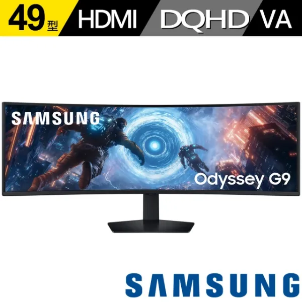 圖片 Samsung 三星 S49FG916EC Odyssey 電腦螢幕(49型/1000R/雙2K/144Hz/HDR600/畫面PIP+PBP功能)