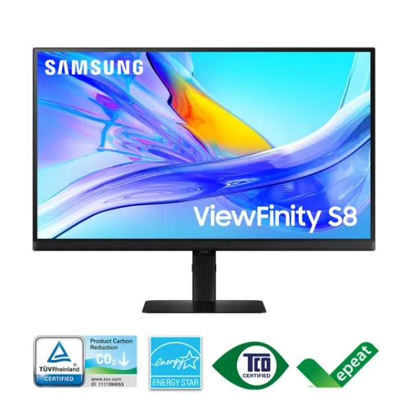 圖片 SAMSUNG 三星 S27D806UAC 27型 4K ViewFinity S8 創作者專業螢幕(IPS/Type-C/90W/sRGB 99%升降旋轉)