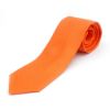 圖片 Hermes Faconnee H 斜紋真絲領帶(橘)