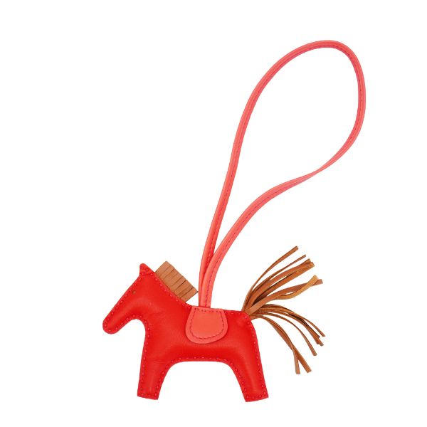 圖片 Hermes Rodeo PM 小馬吊飾(紅/棕)