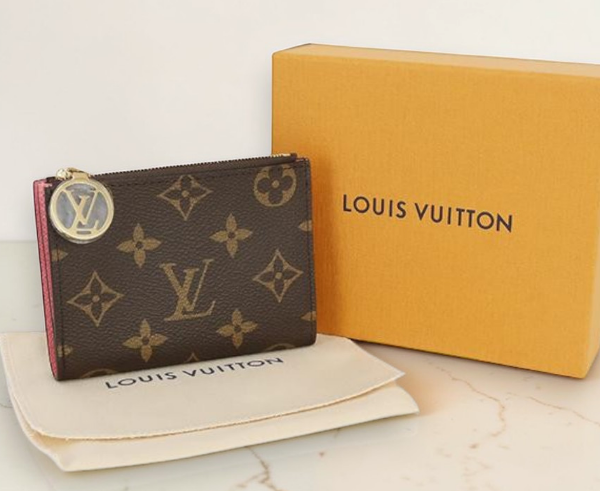 圖片 《在台現貨最低特價  最新》Louis Vuitton LV 雙色版Lisa 短夾 粉紅色