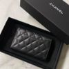 圖片 Chanel 黑金荔枝經典三折中夾