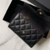 圖片 Chanel 黑金荔枝經典三折中夾