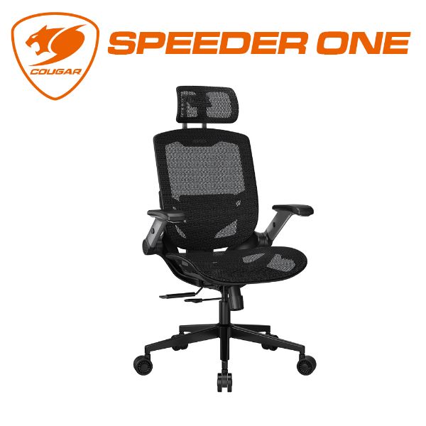 圖片 COUGAR 美洲獅 SPEEDER ONE 人體工學電競椅 (黑/白)