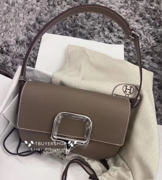 圖片 Hermes Della elan 大象灰銀扣 eps K