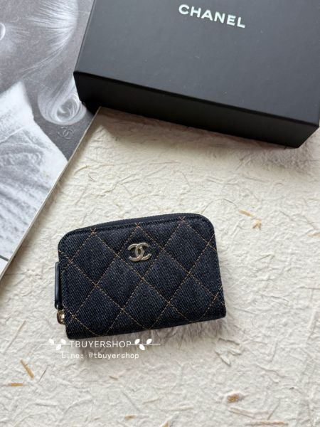 圖片 Chanel Cf 牛仔 拉鍊錢包/卡包