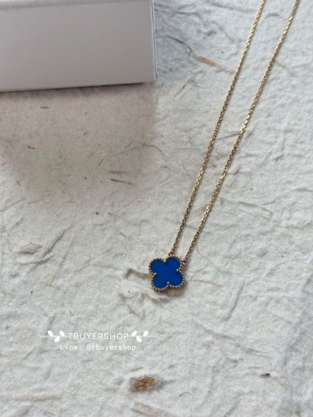 圖片 Vca 藍色瑪 瑙項鍊中號 超顯白