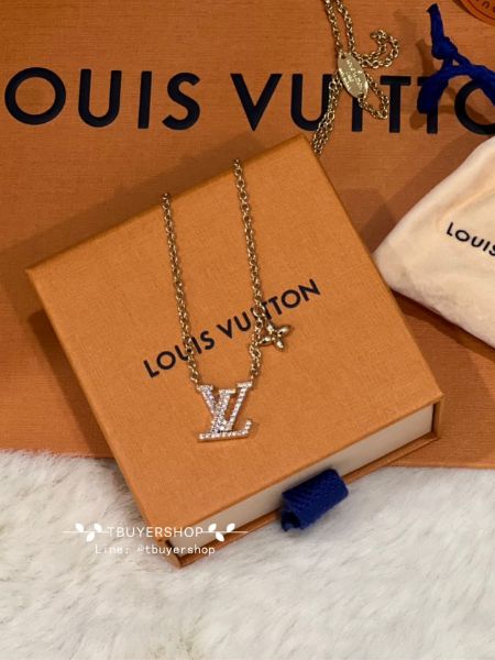 圖片 Lv 水鑽 logo項鍊  含盒子提袋 送禮也合適