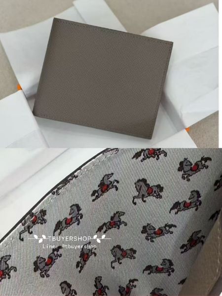 圖片 Hermes citizen 絲巾短夾/錢包 灰