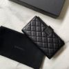 圖片 Chanel 25p 新款黑金荔枝對開長夾