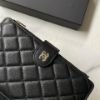 圖片 Chanel 25p 新款黑金荔枝對開長夾