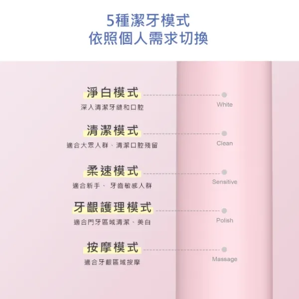 圖片 SAMPO 聲寶 五段式音波電動牙刷(TB-Z23U1L )