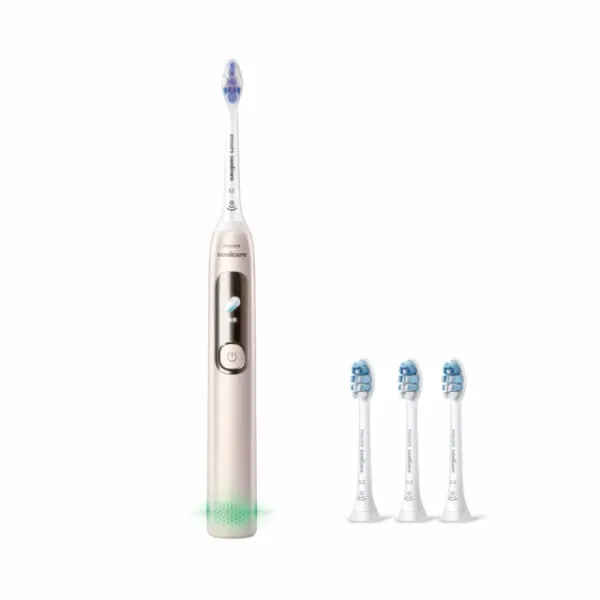 圖片 Philips 飛利浦 官方直營 Sonicare抗敏Pro 鑽石智能音波電動牙刷HX3892/02(曙光金)