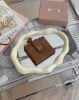 圖片 【MIUMIU】一字拉鍊對開短夾 干邑色
