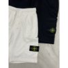 圖片 Stone island 石頭島 經典羅盤小logo設計 黑白二色 短褲 短棉褲