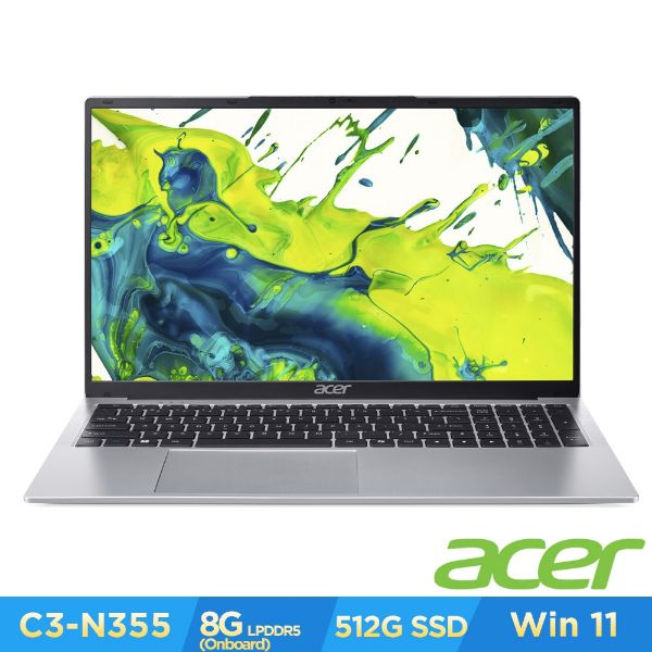 圖片 Acer Aspire Lite /Core 3 N355/8G/512G/17吋/銀 AL17-31P-363V