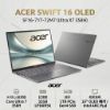 圖片 acer Swift AI SF16-71T-72M7 星岩灰 宏碁時尚輕纖觸控筆電/Ultra X7-358H/32GB LPDDR5X/1TB PCIe/16吋觸控 16:10 2.8K OLED/W11🎈送保護套/滑鼠墊/鍵盤膜🎈