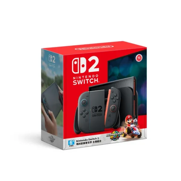 圖片  Nintendo 任天堂 Switch 2 瑪利歐賽車世界 主機組合(台灣公司貨)