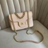 圖片 Chanel 米金復古孟買牛皮口蓋包