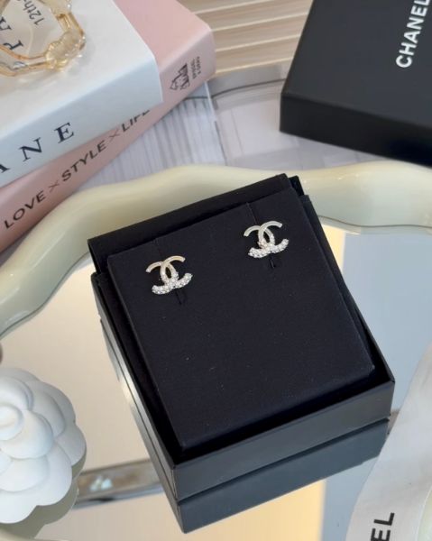 圖片 【CHANEL】糖霜耳釘 金色
