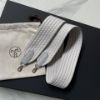 圖片 Hermes 冰川灰銀釦編織寬背帶
