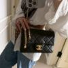 圖片 Chanel 26c新款黑金荔枝口蓋包