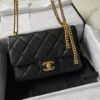 圖片 Chanel 26c新款黑金荔枝口蓋包