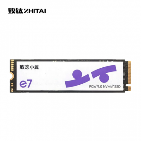 圖片 致態小翼e7 2TB/Gen4/PCIe 4.0/讀6000/寫5500/QLC【五年保】