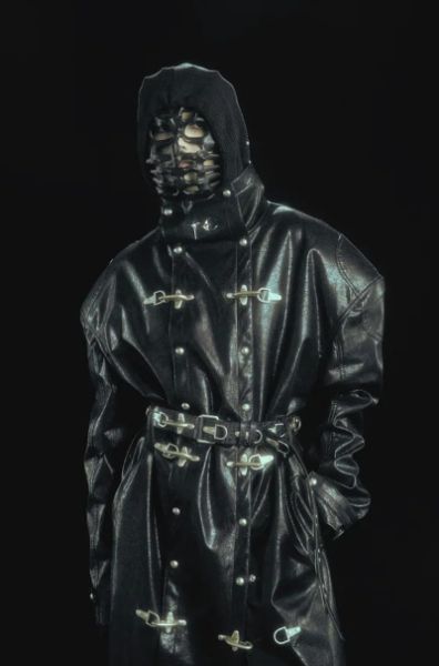  Thug Club Leather Trigun Coat "Black"