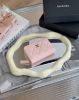 圖片 【CHANEL】COCO ㄇ字拉鍊內三層零錢卡包 粉金