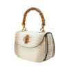 圖片 Gucci 展示品 Bamboo 1947 喜馬拉雅鱷魚皮二用斜背包(675797-白)