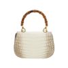 圖片 Gucci 展示品 Bamboo 1947 喜馬拉雅鱷魚皮二用斜背包(675797-白)
