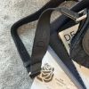 圖片 DIOR SADDLE HERITAGE 迷你黑色緹花翻蓋郵差包