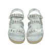 圖片 Chanel 展示品 CC Chain Dad Sandals 鍊帶皮革平底涼鞋#37.5(銀)