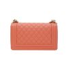 圖片 Chanel 展示品 Boy 菱格紋粒紋牛皮淡金釦斜背包-25cm(A67086-粉橘)