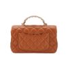 圖片 Chanel 展示品 Handle 20 菱格羊皮水鑽手把淡金鍊斜背包(焦糖色)